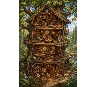 Puzzle 1000 Piezas Casa Árbol Ardilla Madera