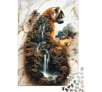 Puzzle 1000 Piezas Cascata Della giungla dei lemuri Rompecabezas 70x50cm/1000pcs Regalos para Adultos Y Niños Cartón 100% Reciclado Juegos Únicos De Desafío