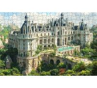 Puzzle 1000 Piezas Castillo, Puzzle 1000 Piezas Adulto Paisaje, Rompecabezas de Madera para Adultos 50 x 75 cm, Puzzles para Toda la Familia Cuadros Decoracion Salon Modernos Regalo Mujer RXPT-4085