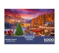 Puzzle 1000 Piezas Ciudad de InviernoJuego Educativo Pasatiempo Creativo Christmas Theme Regalo, Diversión Clásicos para Adultos Y Niños A Partir De 12 Años 38x26cm/1000pcs