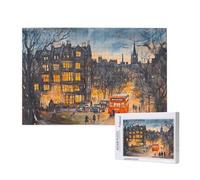 Puzzle 1000 Piezas Ciudad Puzzle Adultos,Arquitectura Rompecabezas,Juegos de Rompecabezas para Toda la Familia,Pasatiempo Creativo Adultos,Regalos Originales para Mujer con Caja de Regalo,75x50cm,p95t
