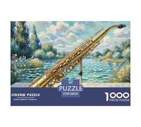 Puzzle 1000 Piezas, ClarinetePuzzles Para Adultos, Puzzle Musical Instrument,38x26cm/1000pcs,Rompecabezas De Piso Juego De Rompecabezas Y Juego FamiliarClarinete- Rompecabezas De 1000 Piezas Para Adul