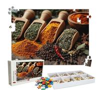 Puzzle 1000 Piezas | Cocina condimento Puzzle 1000 Piezas Adultos | Encajan Perfectamente | sin Polvo | Rompecabezas Madera para Toda la Familia | Rompecabezas XL para Expertos | Regalo Mujer W3H-708