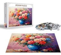 Puzzle 1000 Piezas Color Puzzle 1000 Piezas Flor Rompecabezas Adultos, Jigsaw PanoramicoRompecabezas Pieza de Madera, Diversión en Familia Jigsaws Educa para Adultos y Niñs A Partir de 14 Años x-1255
