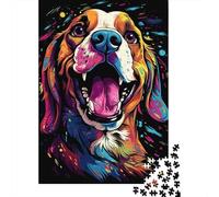 Puzzle 1000 Piezas Colorato Ritratto di Cane Rompecabezas 70x50cm/1000pcs Regalos para Adultos Y Niños DIY Creative Intelectual Desafío