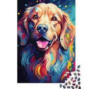 Puzzle 1000 Piezas Colorato Ritratto di Cane Rompecabezas 70x50cm/1000pcs Regalos para Adultos Y Niños Cartón 100% Reciclado Creative Intelectual Desafío