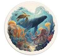 Puzzle 1000 Piezas Corales Y Reliquias Submarinas Diseño Misterioso con Naufragios, Monedas Antiguas Y Ecosistemas Marinos. Piezas Precisas Y Acabado Profesional Fans De Historia Y NATU