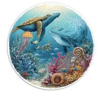 Puzzle 1000 Piezas Corales Y Reliquias Submarinas Diseño Misterioso con Naufragios, Monedas Antiguas Y Ecosistemas Marinos. Piezas Precisas Y Acabado Profesional Fans De Historia Y NATU