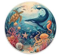 Puzzle 1000 Piezas Corales Y Reliquias Submarinas Diseño Misterioso con Naufragios, Monedas Antiguas Y Ecosistemas Marinos. Piezas Precisas Y Acabado Profesional Fans De Historia Y NATU