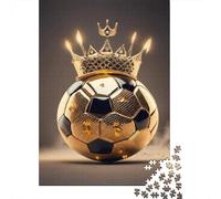 Puzzle 1000 Piezas Corona di Calcio D'oro Rompecabezas 52x38cm/1000pcs Regalos para Adultos Y Niños DIY Descompresión