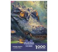 Puzzle 1000 Piezas Crocodile Juego Educativo Entretenimento Multicolor Marsh Animals Regalo Creativo para La Relajación Juguete Colorido para Niños De 8 A 12 Años 38x26cm/1000pcs