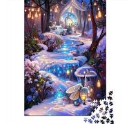 Puzzle 1000 Piezas Cuento de Hadas de Invierno Rompecabezas 38x26cm/1000pcs Regalos para Adultos Y Niños Cartón 100% Reciclado Juegos Únicos De Desafío