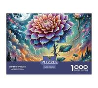 Puzzle 1000 Piezas Dahlia, Desafío, Juguete Entretenimento Multicolor Under The Moon Regalo, Diversión Clásicos para Adultos Y Niños A Partir De 12 Años Puzzle 70x50cm/1000pcs