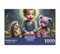Puzzle 1000 Piezas Difícil Juego Familiar Aventura Nocturna Adultos Niños, Camión Ciudad Neón Ciberseguridad, Excelente Idea Regalo 38x26cm