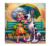 Puzzle 1000 Piezas Doberman anciana, Puzzle 1000 Piezas para Adultos y Niños, 65x65cm Rompecabezas Adultos, Familia Juego, Juguete Educativo, Regalo Creativo para la Relajación