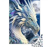 Puzzle 1000 Piezas Dragone di Ghiaccio Fantasy Rompecabezas 70x50cm/1000pcs Regalos para Adultos Y Niños Cartón 100% Reciclado Creative Intelectual Desafío