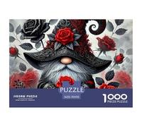 Puzzle 1000 Piezas Duende con Rosas para Todos - Enano con Rosas Rojas 70x50cm