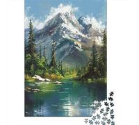 Puzzle 1000 Piezas Escena del Lago de montaña Rompecabezas 70x50cm/1000pcs Regalos para Adultos Y Niños DIY Creative Intelectual Desafío