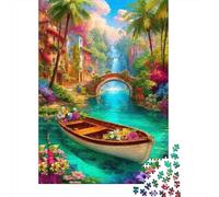Puzzle 1000 Piezas Escena del paraíso Tropical Rompecabezas 70x50cm/1000pcs Regalos para Adultos Y Niños Cartón 100% Reciclado Juegos Únicos De Desafío