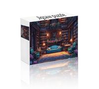Puzzle 1000 Piezas Estudiar, Obra de Arte de Juegos de Puzzle Flor, Juegos Divertidos Dificultad del Desafío Rompecabezas Adultos, Entretenimento Decoración Hogar Regalos Creativos Juguetes 4 Años G-3
