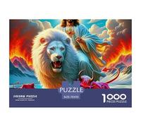 Puzzle 1000 Piezas Familia Completa - Varios Leones Figura Rey, Regalo Hombres Mujeres 70x50cm