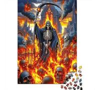 Puzzle 1000 Piezas Fantasía Reaper de la Muerte Rompecabezas 38x26cm/1000pcs Regalos para Adultos Y Niños DIY Juegos Únicos De Desafío