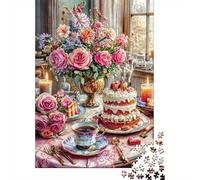 Puzzle 1000 Piezas Festa del té Vintage Rompecabezas 38x26cm/1000pcs Regalos para Adultos Y Niños Cartón 100% Reciclado Juegos Únicos De Desafío