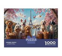 Puzzle 1000 Piezas Festín De Animales para Adultos - Puzzles 1000 Piezas con Gran Variedad De Formas, Un Auténtico Reto para La Mente 38x26cm/1000pcs