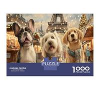 Puzzle 1000 Piezas Festín De Animales para Adultos - Puzzles 1000 Piezas con Gran Variedad De Formas, Un Auténtico Reto para La Mente 38x26cm/1000pcs