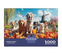 Puzzle 1000 Piezas Festín De Animales para Adultos - Puzzles 1000 Piezas con Gran Variedad De Formas, Un Auténtico Reto para La Mente 38x26cm/1000pcs