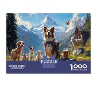 Puzzle 1000 Piezas Festín De Animales para Adultos - Puzzles 1000 Piezas con Gran Variedad De Formas, Un Auténtico Reto para La Mente 38x26cm/1000pcs