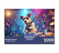 Puzzle 1000 Piezas Festín De Animales para Adultos - Puzzles 1000 Piezas con Gran Variedad De Formas, Un Auténtico Reto para La Mente 38x26cm/1000pcs