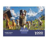 Puzzle 1000 Piezas Festín De Animales para Adultos - Puzzles 1000 Piezas con Gran Variedad De Formas, Un Auténtico Reto para La Mente 38x26cm/1000pcs