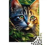 Puzzle 1000 Piezas Fierce occhi di Gatto Rompecabezas 70x50cm/1000pcs Regalos para Adultos Y Niños Cartón 100% Reciclado Juegos Únicos De Desafío