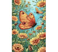 Puzzle 1000 Piezas Flor Mariposa Puzzle, Desarrolla la Logica y la Observaciòn, Ejercita Paciencia Puzzles Adultos 1000 Piezas 75 x 50 cm