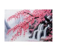 Puzzle 1000 Piezas Flor, Puzzle Caer, Rompecabezas Adultos Entretenimiento Creativo, Puzzles Madera con Caja Regalo, Clásico Rompecabezas Juguetes Educativos, Regalos Originales para Mujer Decor -2123