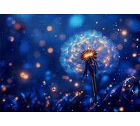 Puzzle 1000 Piezas Flores Rompecabezas Adultos Diente León Puzzles Desafío Imposible 75x50cm Rompecabezas DIY Pintura para Adultos y Chico Mayores 14 Años Regalos Mujeres para Decoración Hogar C-80