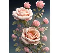 Puzzle 1000 Piezas, Flores Rosas Rosadas Puzzles para Adultos Niños,Rompecabezas de Adultos, Juguetes de Regalo Entretenimento Puzzle, Juego de Rompecabezas