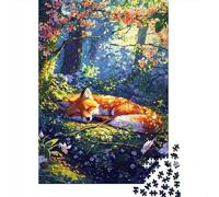 Puzzle 1000 Piezas Fox Dormire Giardino Rompecabezas 70x50cm/1000pcs Regalos para Adultos Y Niños Cartón 100% Reciclado Creative Intelectual Desafío