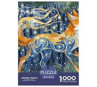 Puzzle 1000 Piezas Fox Juego Educativo Pasatiempo Creativo Fantastic Animals Juego Familiar Regalo Juguete Colorido para Niños De 8 A 12 Años 70x50cm/1000pcs