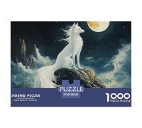 Puzzle 1000 Piezas FoxJuego Educativo Pasatiempo Creativo Under The Moon Regalo Creativo para La Relajación para Adultos Y Niños Mayores 38x26cm/1000pcs