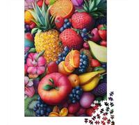 Puzzle 1000 Piezas Frutta Disposizione Natura morta Rompecabezas 38x26cm/1000pcs Regalos para Adultos Y Niños Cartón 100% Reciclado Descompresión