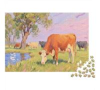 Puzzle 1000 Piezas, Ganado, manadas, Rompecabezas Adultos, Regalos Originales para Mujer Y Día De La Madre, 1000pcs (75x50cm)
