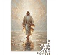 Puzzle 1000 Piezas Gesù cammina sull'acqua Rompecabezas 52x38cm/1000pcs Regalos para Adultos Y Niños Cartón 100% Reciclado Creative Intelectual Desafío