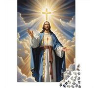 Puzzle 1000 Piezas Gesù Cristo Divino Rompecabezas 52x38cm/1000pcs Regalos para Adultos Y Niños Cartón 100% Reciclado Creative Intelectual Desafío