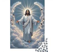 Puzzle 1000 Piezas Gesù Cristo in Cielo Rompecabezas 70x50cm/1000pcs Regalos para Adultos Y Niños DIY Descompresión