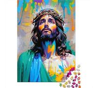 Puzzle 1000 Piezas Gesù Cristo Pittura Rompecabezas 52x38cm/1000pcs Regalos para Adultos Y Niños DIY Descompresión