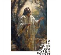Puzzle 1000 Piezas Gesù prega Foresta Rompecabezas 70x50cm/1000pcs Regalos para Adultos Y Niños Cartón 100% Reciclado Descompresión