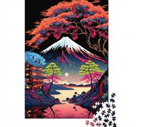 Puzzle 1000 Piezas Giapponese paesaggio di montagna Rompecabezas 38x26cm/1000pcs Regalos para Adultos Y Niños DIY Creative Intelectual Desafío