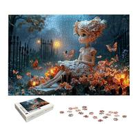 Puzzle 1000 Piezas Halloween para Adultos, Puzzle Lindo de Madera con Caja Regalo para Adultos, Rompecabezas Desafiante para Toda la Familia, Rompecabezas para Regalo Mujer y Regalo Hombre, -5345